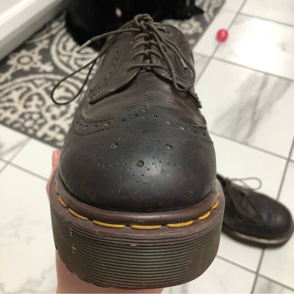 Dr. Martens 3989/34 Wingtip Brogue Platform Oxfords - Picture 7 of 16